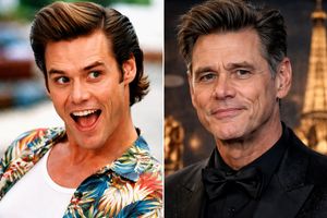 Comparison of young and older Jim Carrey's faces, highlighting aging and public perception discrepancies.