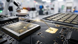 Gold bonding wires in AI semiconductor packaging, illustrating critical material costs