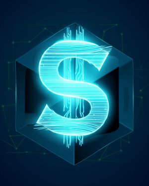 Conceptual image of Central Bank Digital Currencies (CBDCs) with a central glowing hub and digital currency symbols.