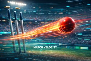 Cricket match velocity, data analytics, fast-paced game